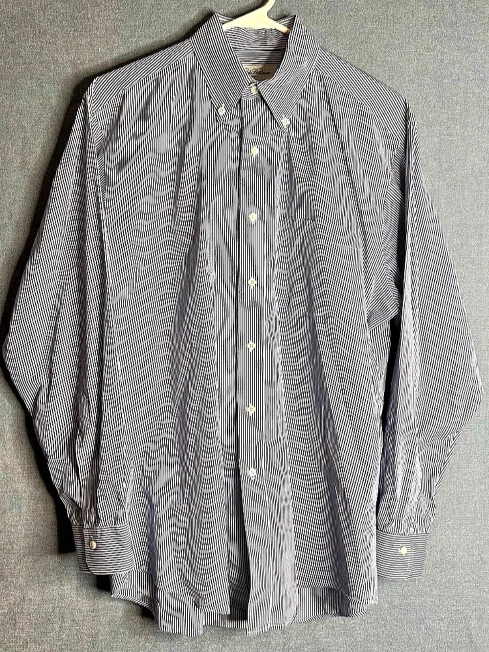 Brooks Brothers Makers USA-Made OCBD 15.5-33 Blue University Stripe 80's Shirt